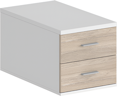 Тумба Norden Подвесная с 2 ящиками / SG.536.WH.OL - фото