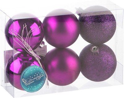 Набор шаров новогодних Волшебная страна SYQA-0123123-07 / 106310 - фото