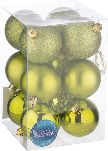 Набор шаров новогодних Волшебная страна SYQA-0123165-02 / 106321 - фото