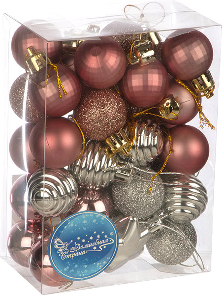 Набор елочных игрушек Волшебная страна Нежность / 108572 - фото