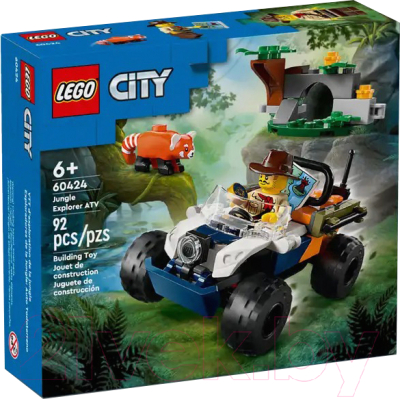 Конструктор Lego City Jungle Квадроцикл для исследования джунглей 60424 - фото