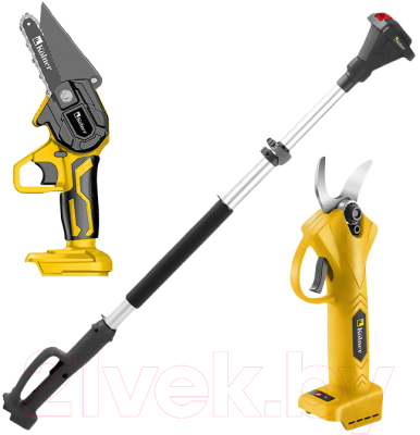 Пила цепная аккумуляторная Kolner С секатором / KPR 18BL+KCS 18+2S - фото