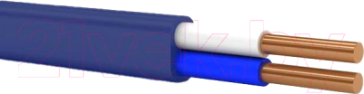Кабель силовой Русский свет ВВГ-Пнг(А)-LS 2х1.5 ок (N) - 0.66 - фото