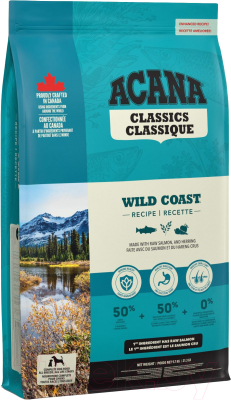 Сухой корм для собак Acana Wild Coast с рыбой