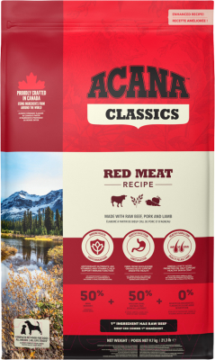 Сухой корм для собак Acana Red Meat с говядиной - фото