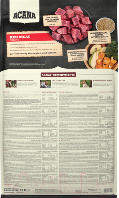 Сухой корм для собак Acana Red Meat с говядиной