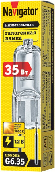 Лампа Navigator 94 211 JC 35W clear G6 12V 2000h
