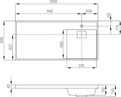 Умывальник Акватон Лондри 105