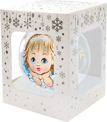 Шар новогодний Декарт Рождественский ангелочек 8Ш0098