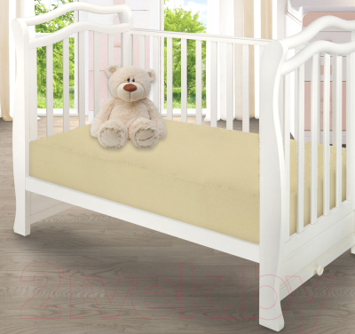 Простыня для малышей Luxsonia Трикотаж на резинке 60x120 / Мр0010-22 - фото