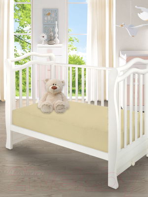 Простыня для малышей Luxsonia Трикотаж на резинке 60x120 / Мр0010-22