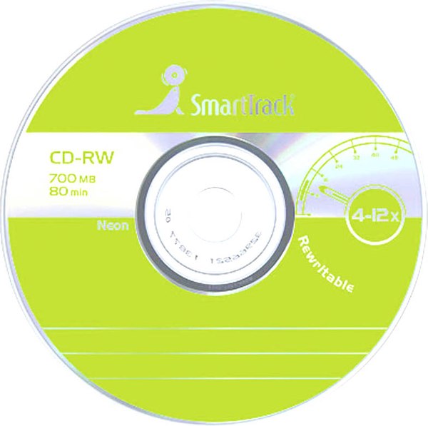 Набор дисков CD-RW SmartTrack 700Mb 4-12x Cake Box / ST000200 - фото