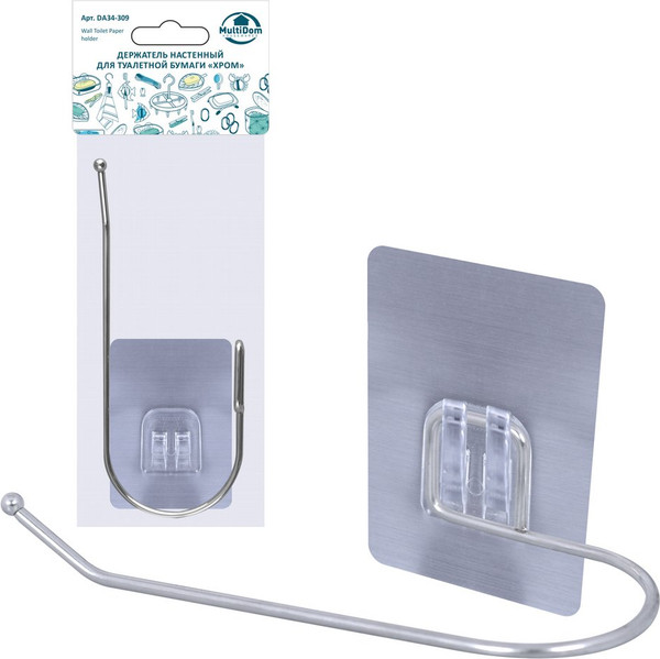 Держатель для туалетной бумаги Мультидом Хром DA34-309