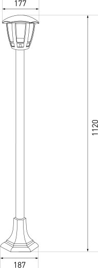 Фонарь уличный ЭРА Валенсия 3 ДТУ 07-8-004 / Б0064232