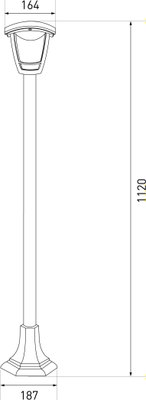 Фонарь уличный ЭРА Валенсия 4 ДТУ 07-8-002 / Б0064265