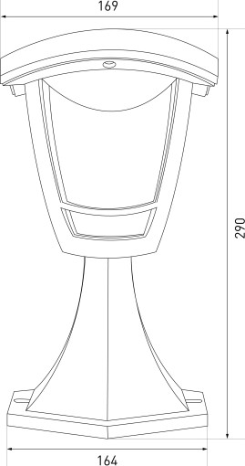 Светильник уличный ЭРА Валенсия ДТУ 07-8-001 / Б0064260