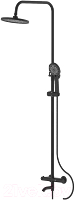 Душевая система со смесителем Diadonna Д65-35003BL - фото