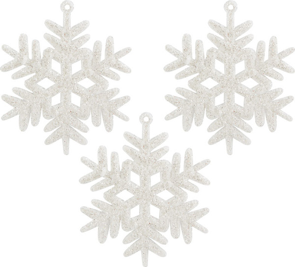 Набор елочных игрушек Волшебная страна Снежинки / 007597 - фото