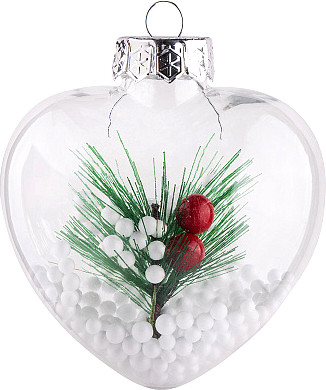 Шар новогодний Волшебная страна Сердце SYQDPET-0123049 / 106356 - фото