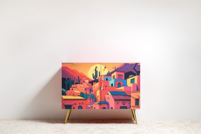 Тумба Mobi Кармин 16.230.03 (красный PE D4070/белый PE шагрень)