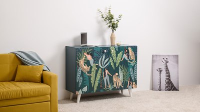 Тумба Mobi Либера 16.230.01 (бензин 0244 SU/белый PE шагрень)