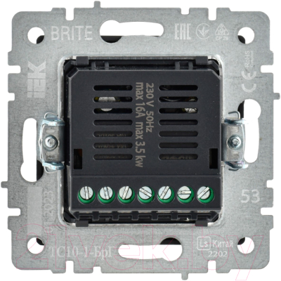 Термостат для климатической техники IEK Brite BR-RT11-K53