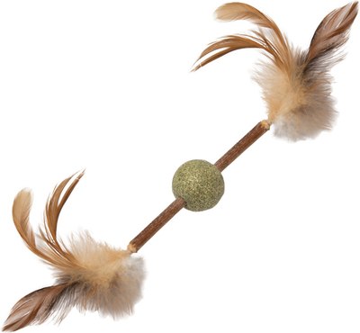 Игрушка для кошек Triol Natural Шарик с перьями / 22171062 - фото