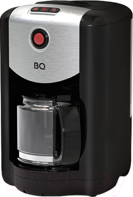 Капельная кофеварка BQ CM1009 со встроенной кофемолкой (черный/стальной) - фото