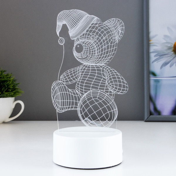 Ночник Risalux Мишка в шапке / 4814576 - фото