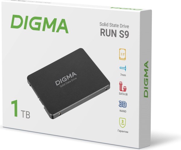 SSD диск Digma Run S9 1TB DGSR2001TS93T