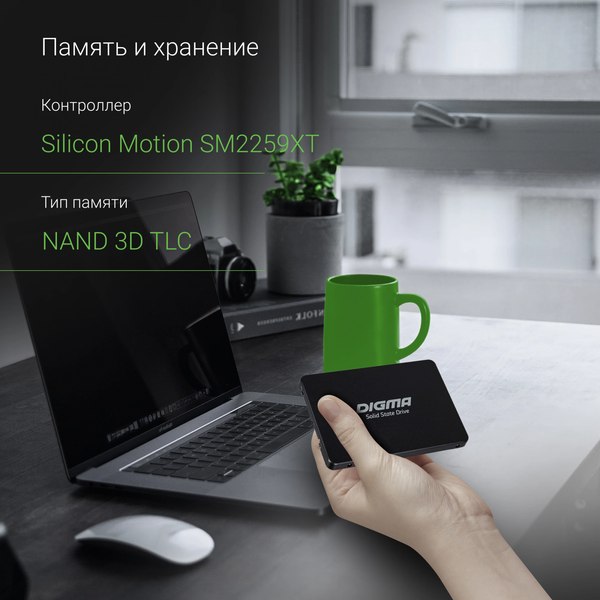 SSD диск Digma Run S9 1TB DGSR2001TS93T