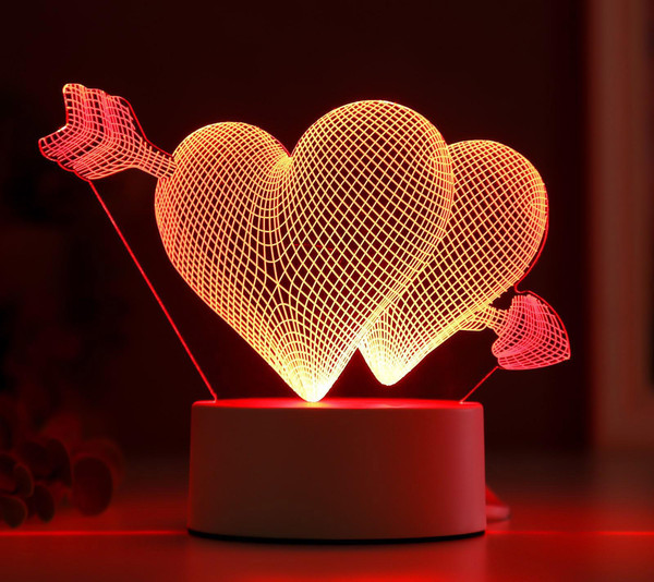 Ночник Risalux Сердца / 4297013