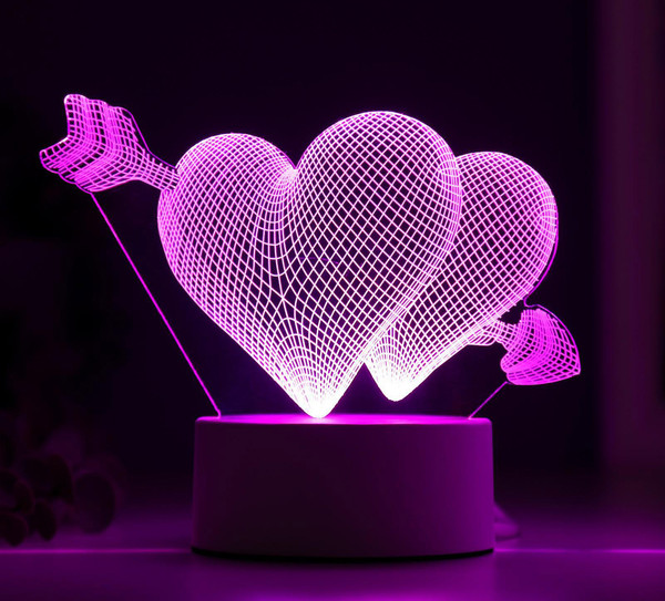 Ночник Risalux Сердца / 4297013