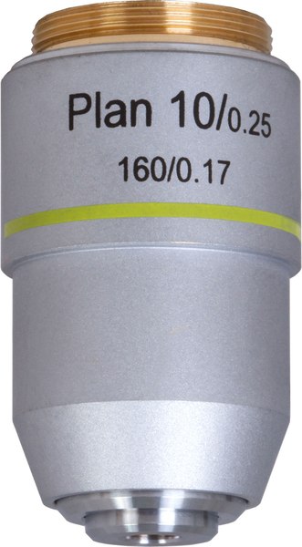 Объектив для микроскопа Levenhuk MED 10x / 76069 - фото