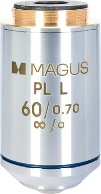Объектив для микроскопа Magus 60PLL 60х/0.70 Plan L WD 2.08мм / 83464 - фото