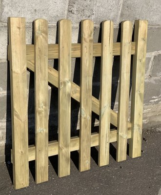 Калитка Массив-Древ Прямая строганная 80x100