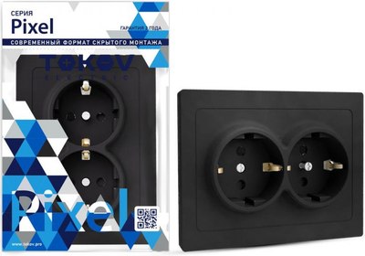 Розетка Tokov Electric Pixel TKE-PX-R2FZSF-C14