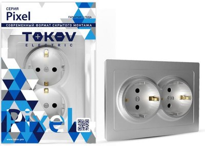Розетка Tokov Electric Pixel TKE-PX-R2FZSF-C03