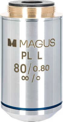 Объектив для микроскопа Magus 80PLL 80х/0.80 Plan L WD 1.25мм / 83465 - фото