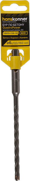 Бур Hanskonner Quadro power / H9019-C06-160 - фото