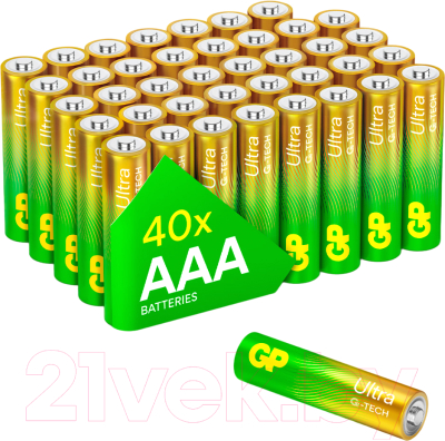 Комплект батареек GP Batteries Ultra LR03/24AUETA21EAN-2S2 - фото