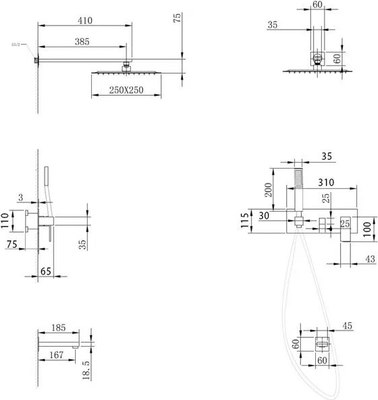Душевая система Abber Daheim AF8217NG