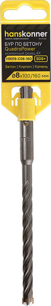 Бур Hanskonner Quadro power / H9019-C08-160 - фото