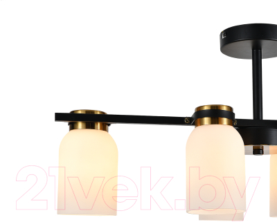 Люстра ESCADA 1151/6P (черный/латунь)