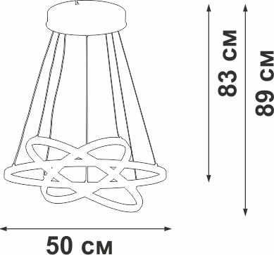 Люстра Vitaluce V2515DT-8/3S