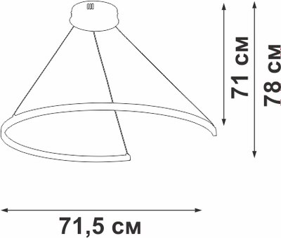Потолочный светильник Vitaluce V2706-9/1S