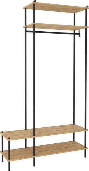 Секция в прихожую ЗМИ НеШкаф / ПРНШ44 (черный) - фото