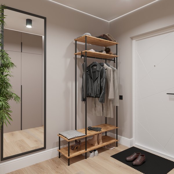 Секция в прихожую ЗМИ НеШкаф / ПРНШ44 (черный)