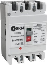 Выключатель автоматический ЭКМ ВА 250-N-125-УХЛ3-3Р ВА57-35 125А / 334381 - фото