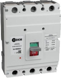 Выключатель автоматический ЭКМ ВА 800-N-800-УХЛ3-3Р ВА57-40 800А / 334392 - фото